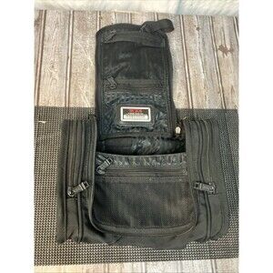 TUMI Black Alpha Travel Kit Toiletry Bag Organizer Soft She’ll 269 ID3